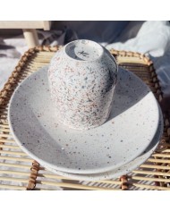 Verre "La Bohème" - Bleu/Gris - Terracotta