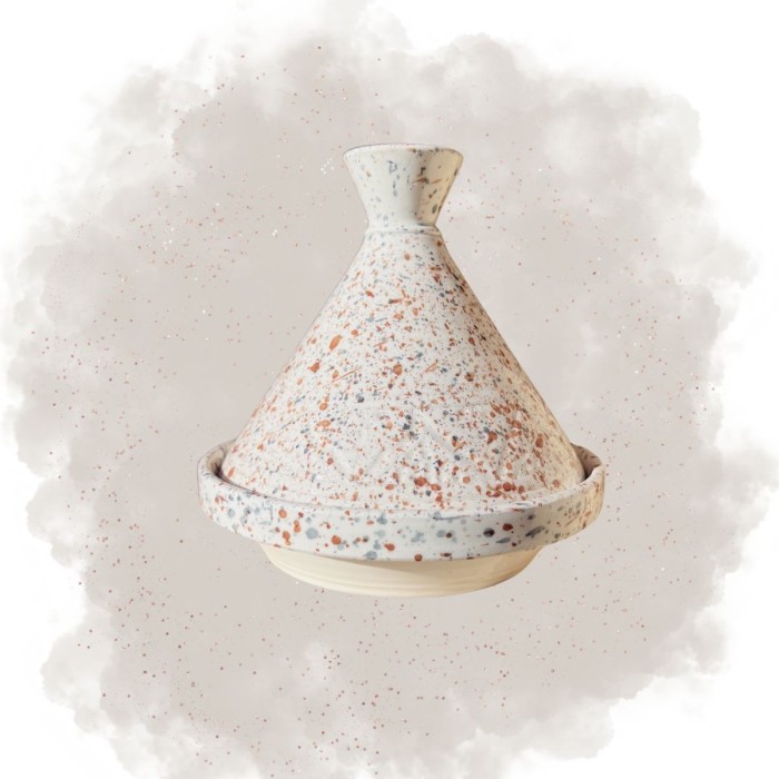 Petit Tajine "La Bohème" - Bleu/Gris - Terracotta