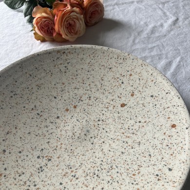 Plat "La Bohème" - Bleu/Gris - Terracotta