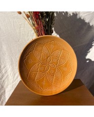 Assiette "La Tatouée" - Terracotta
