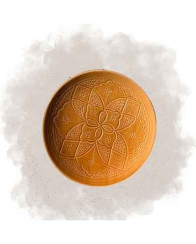 Assiette "La Tatouée" - Terracotta