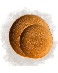 Assiette "La Tatouée" - Terracotta