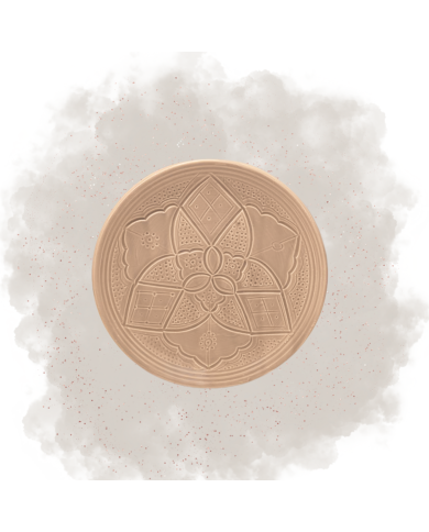 Assiette "La Tatouée" - Sable