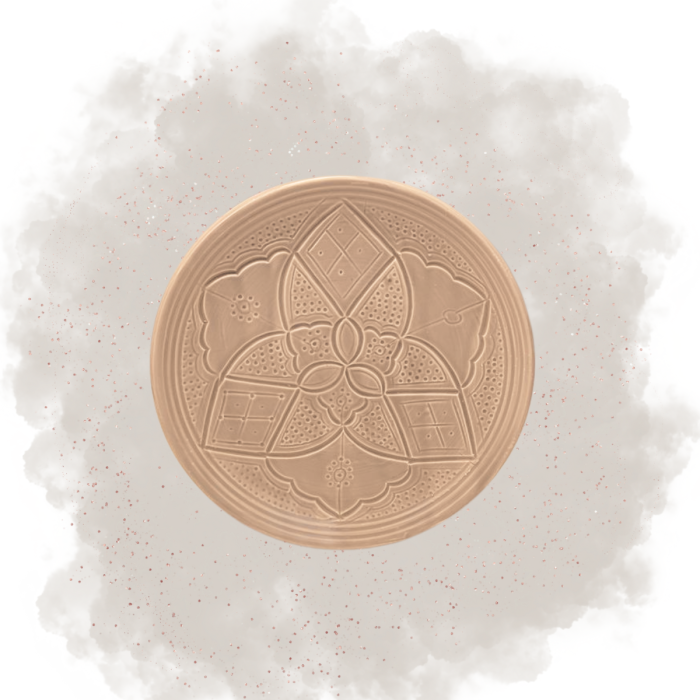 Assiette "La Tatouée" - Sable