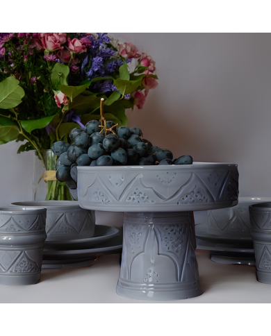 Coupe "La Tatouée" - Bleu/Gris