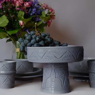 Coupe "La Tatouée" - Bleu/Gris